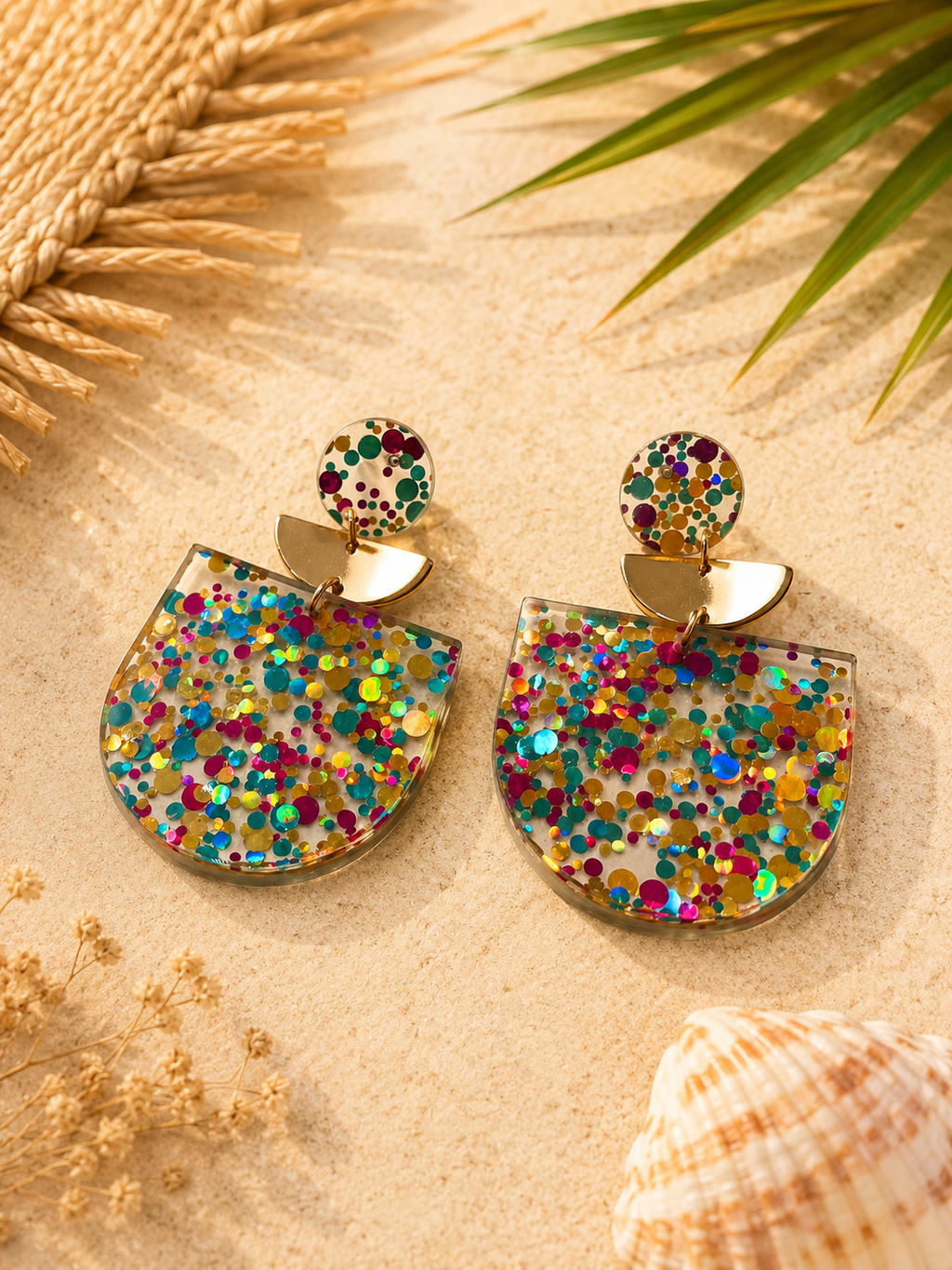 Boucles d’oreilles Paillette ✨🌈