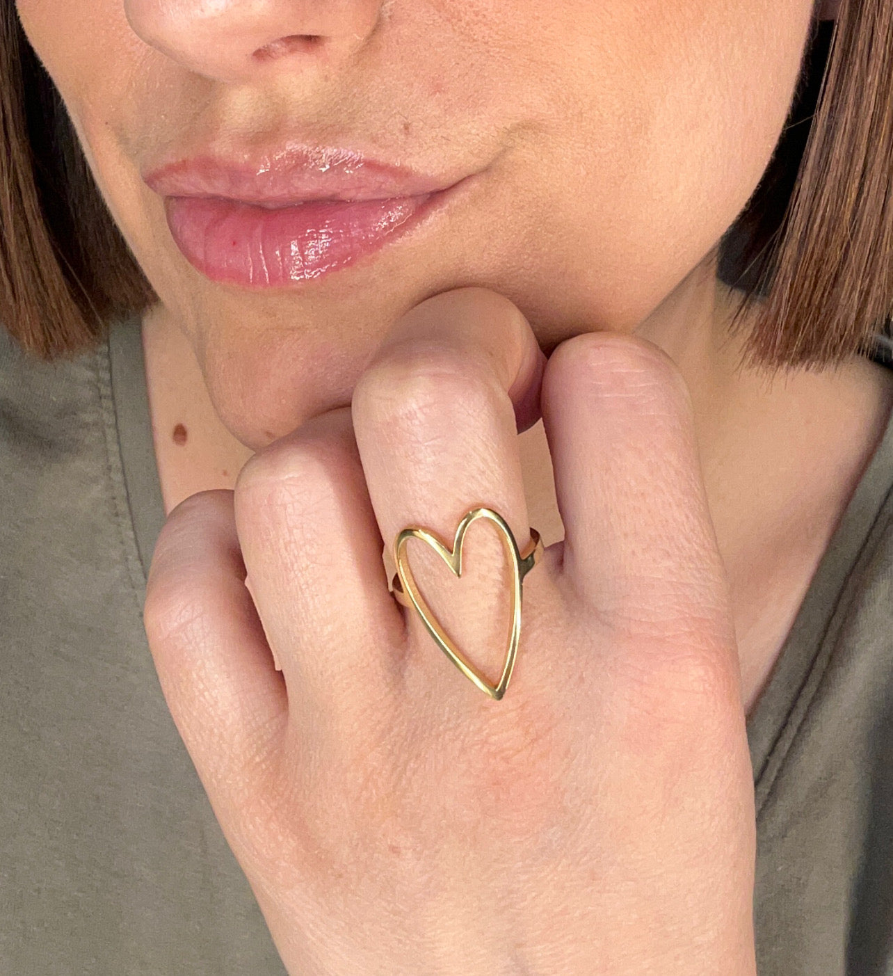 🤍 Bague cœur
