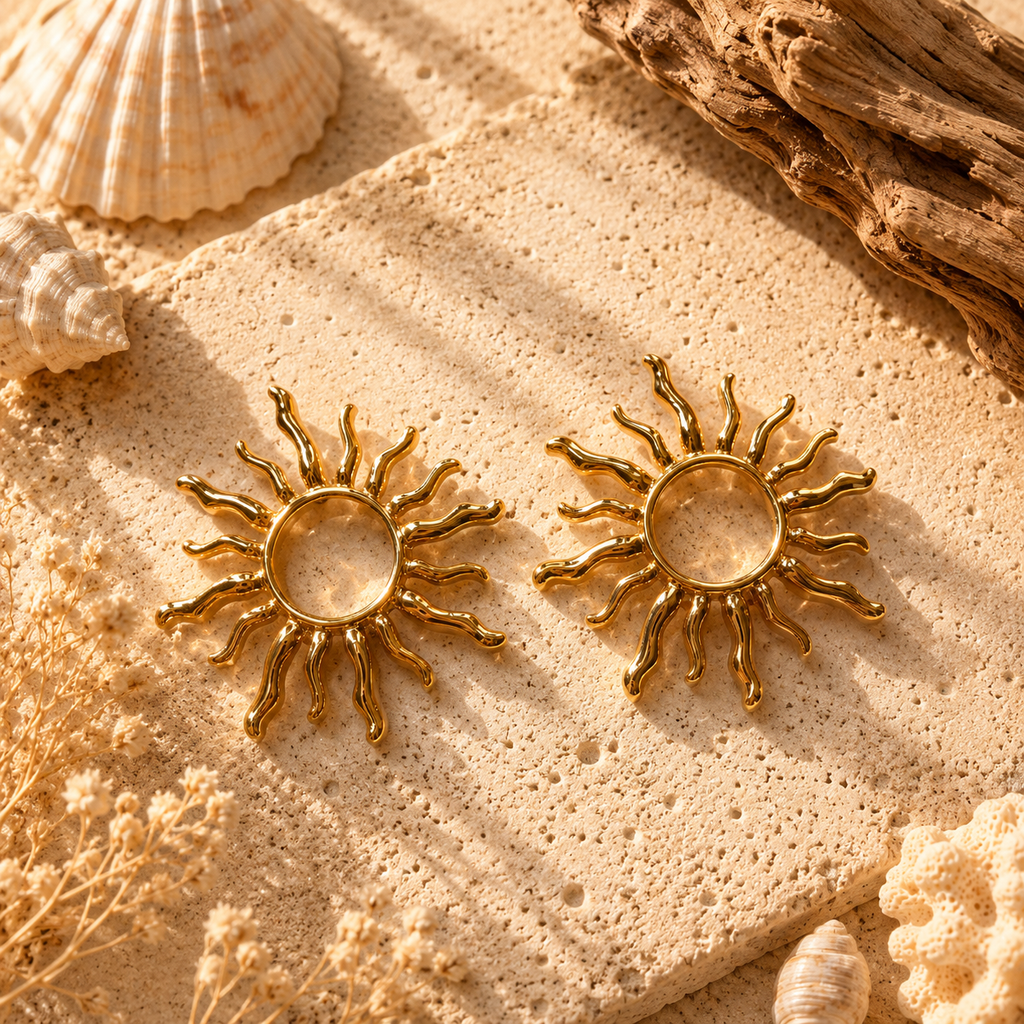 Boucles d’oreilles Soléa doré ☀️✨