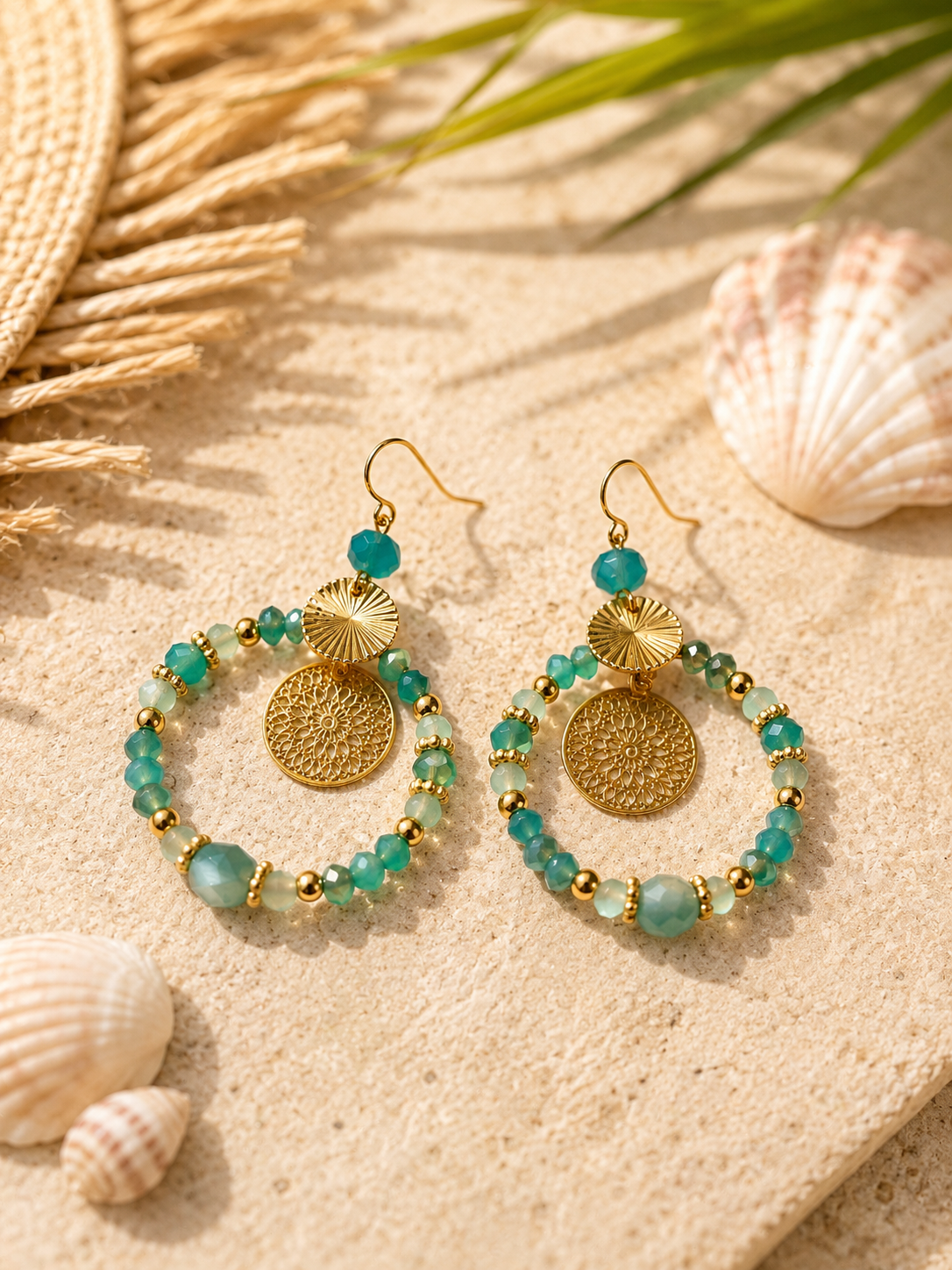 Boucles d’oreilles Azur 💙✨