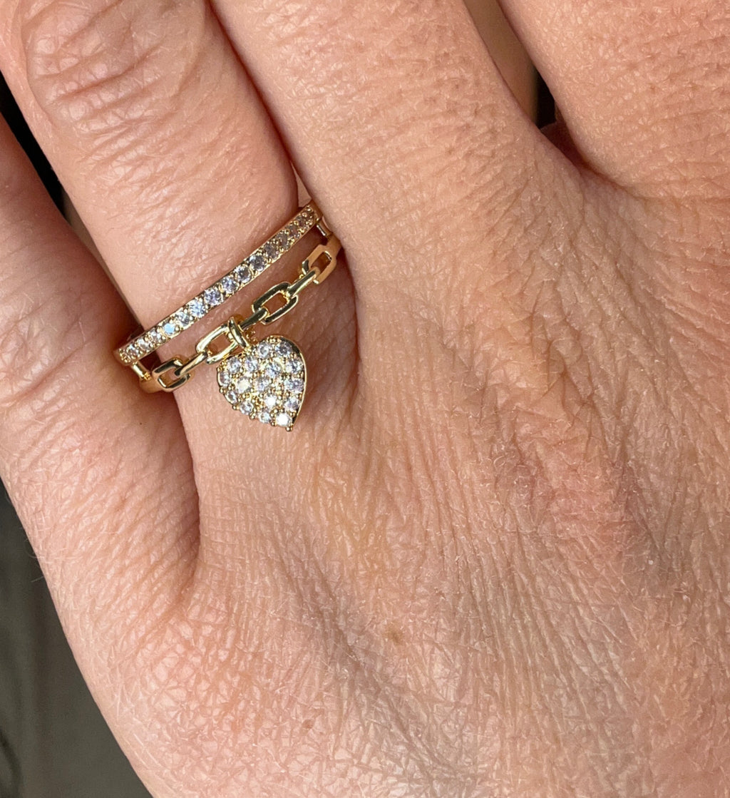 💛 Bague “Love Chain”