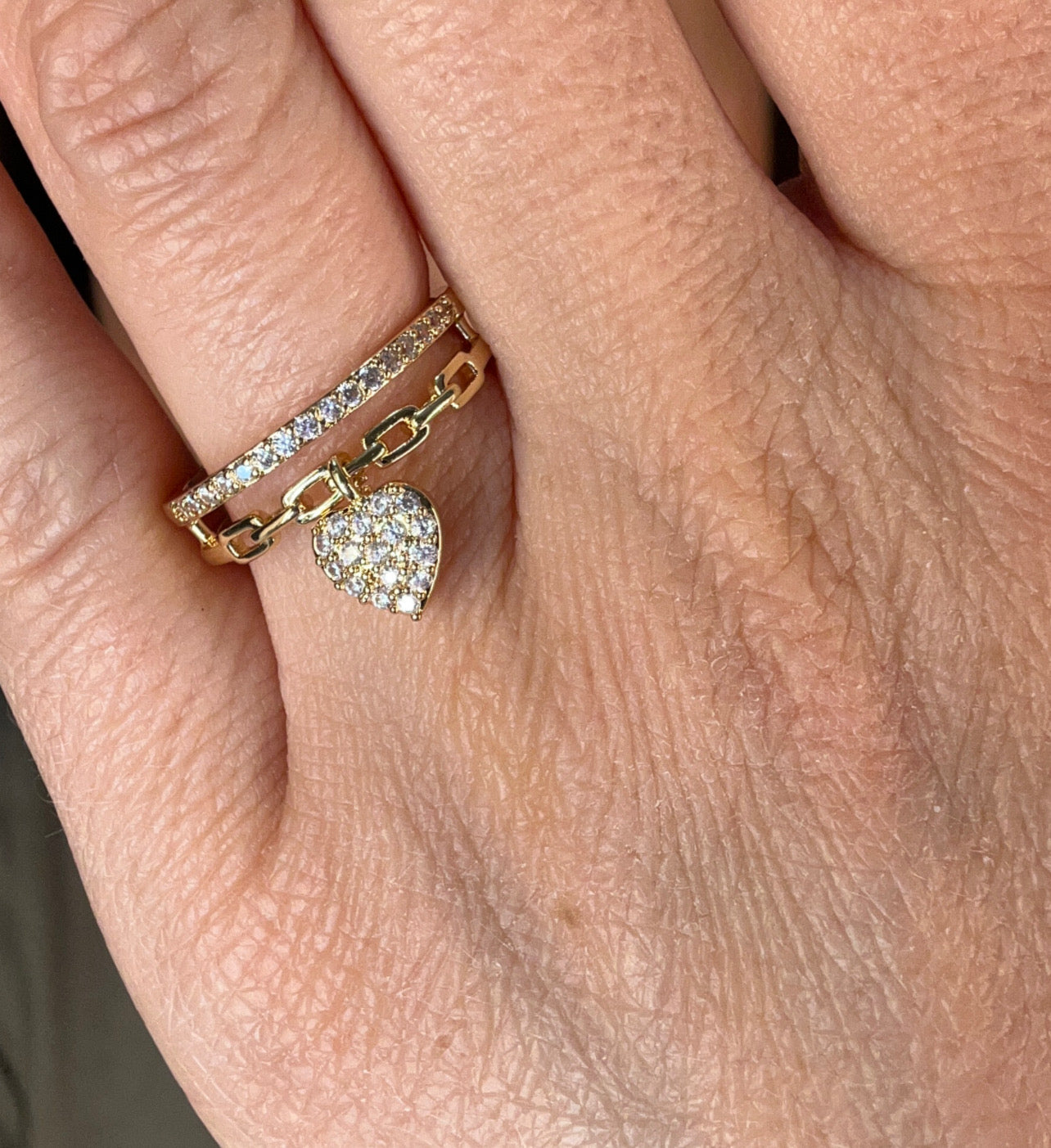 💛 Bague “Love Chain”