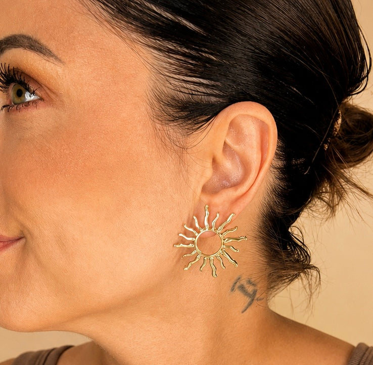 Boucles d’oreilles Soléa doré ☀️✨