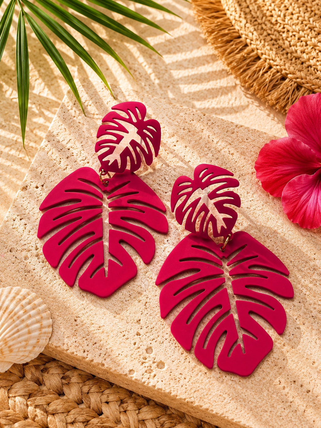 Boucles d’oreilles Fuchsia 🌺✨