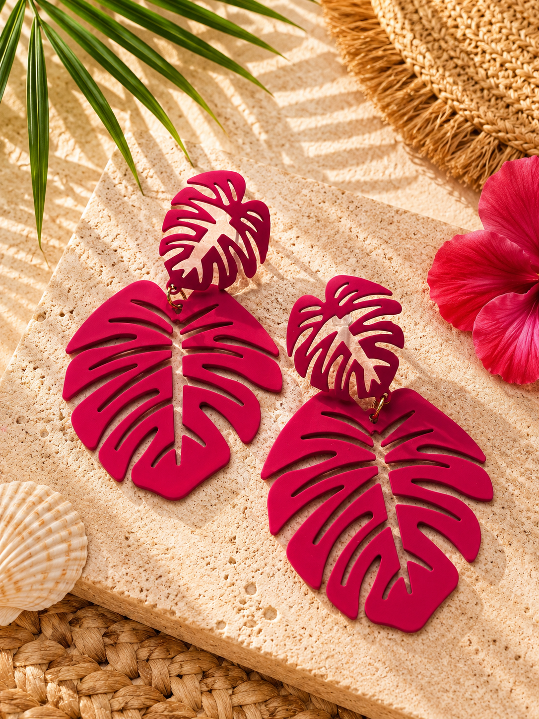 Boucles d’oreilles Fuchsia 🌺✨