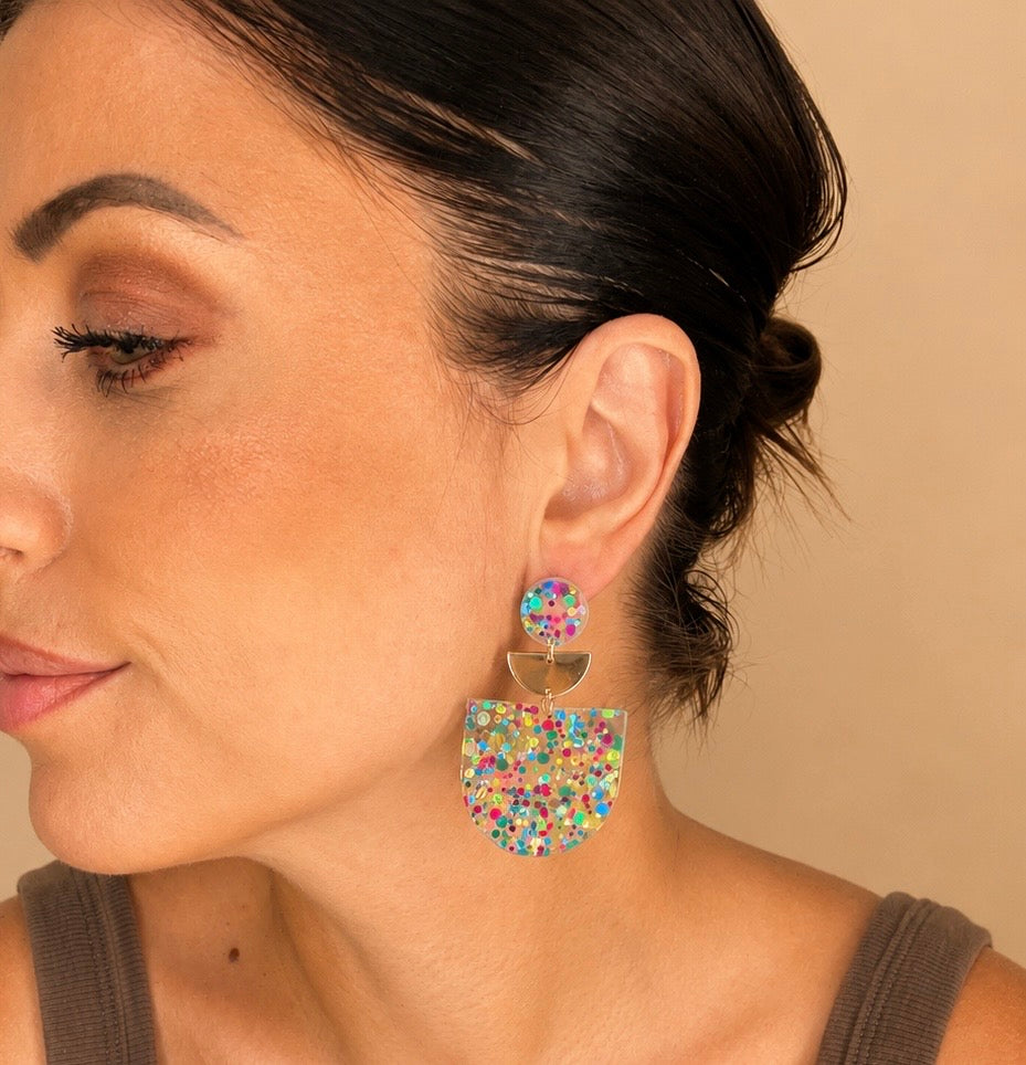 Boucles d’oreilles Paillette ✨🌈