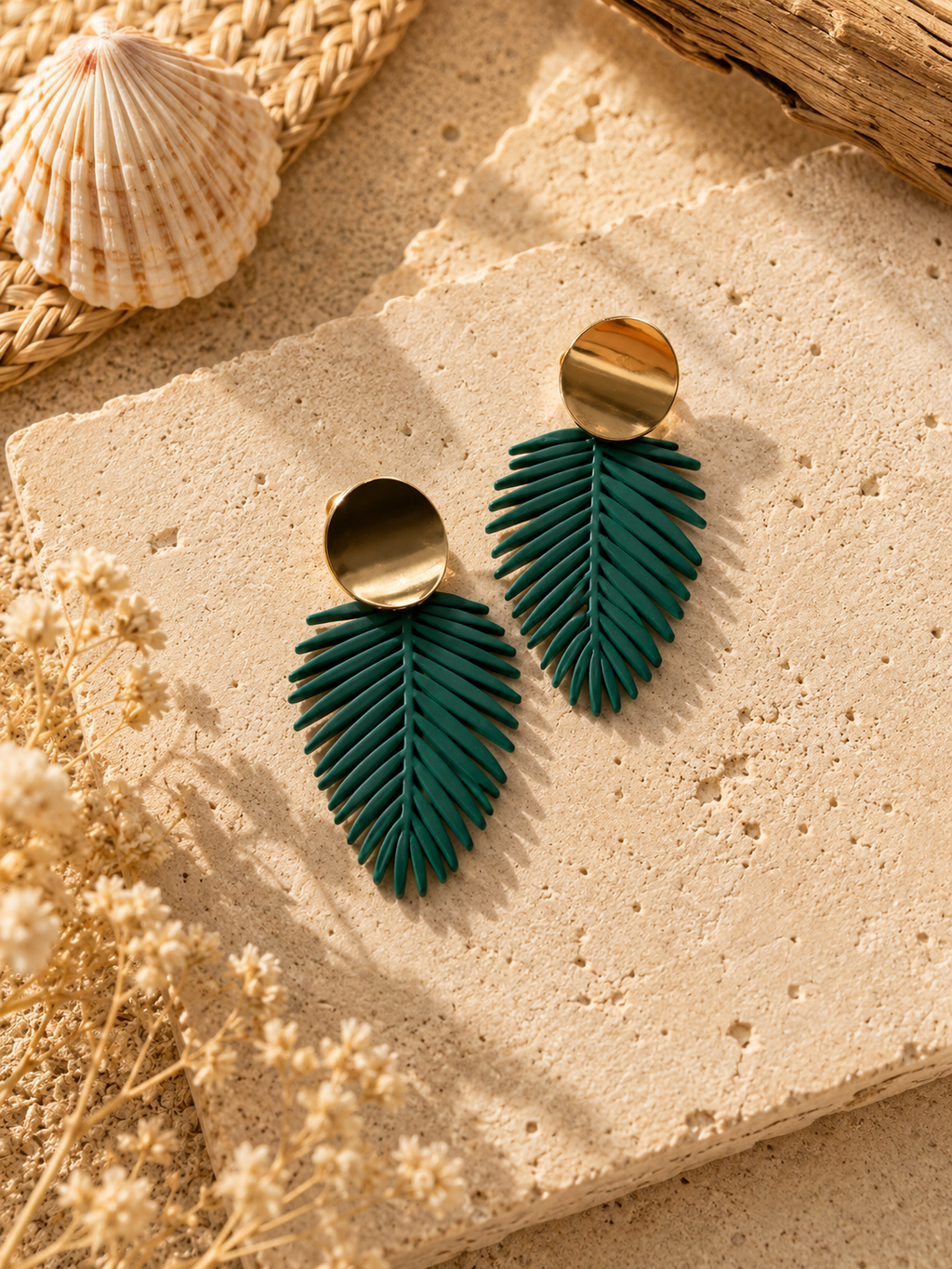 Boucles d’oreilles Noah 🌿✨