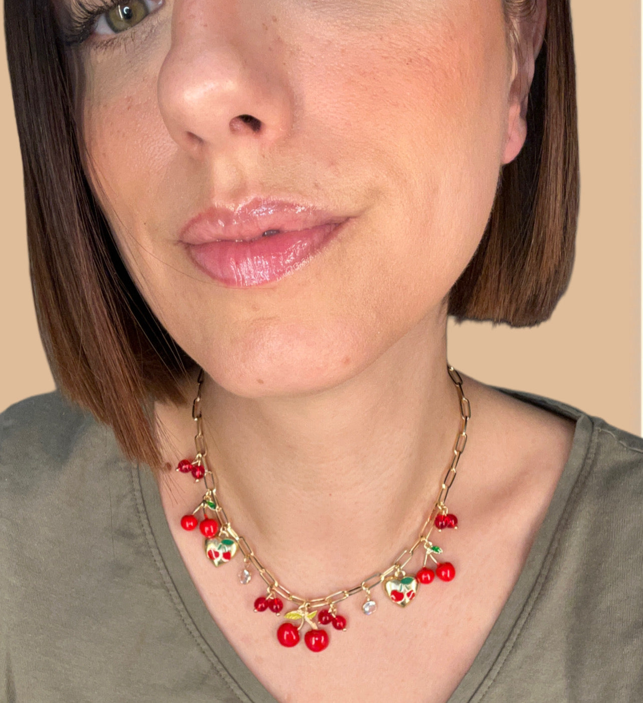 🍒 Collier Cerises Love