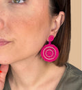 💖 Boucles d’oreilles Pink Statement