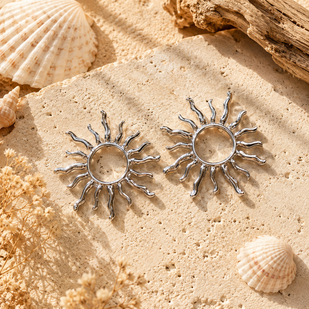 Boucles d’oreilles Soléa argent ☀️✨