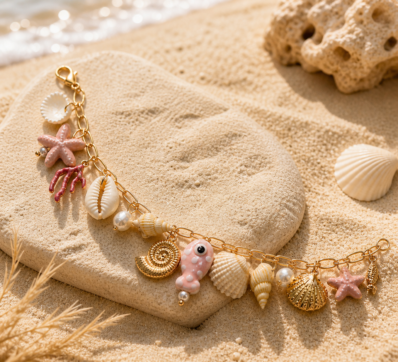 🐚 Bracelet Charms Océan