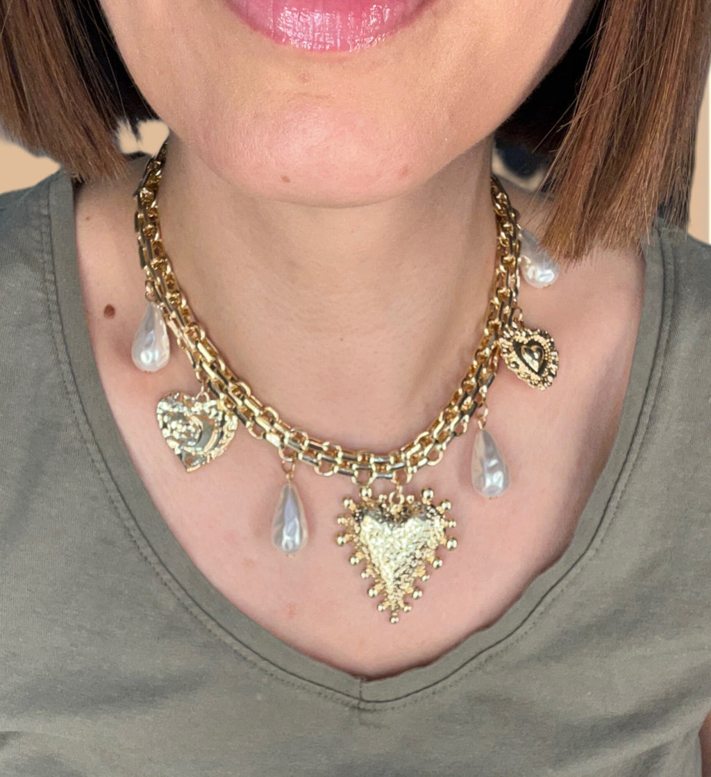 ✨ Collier Double Cœur Élégance