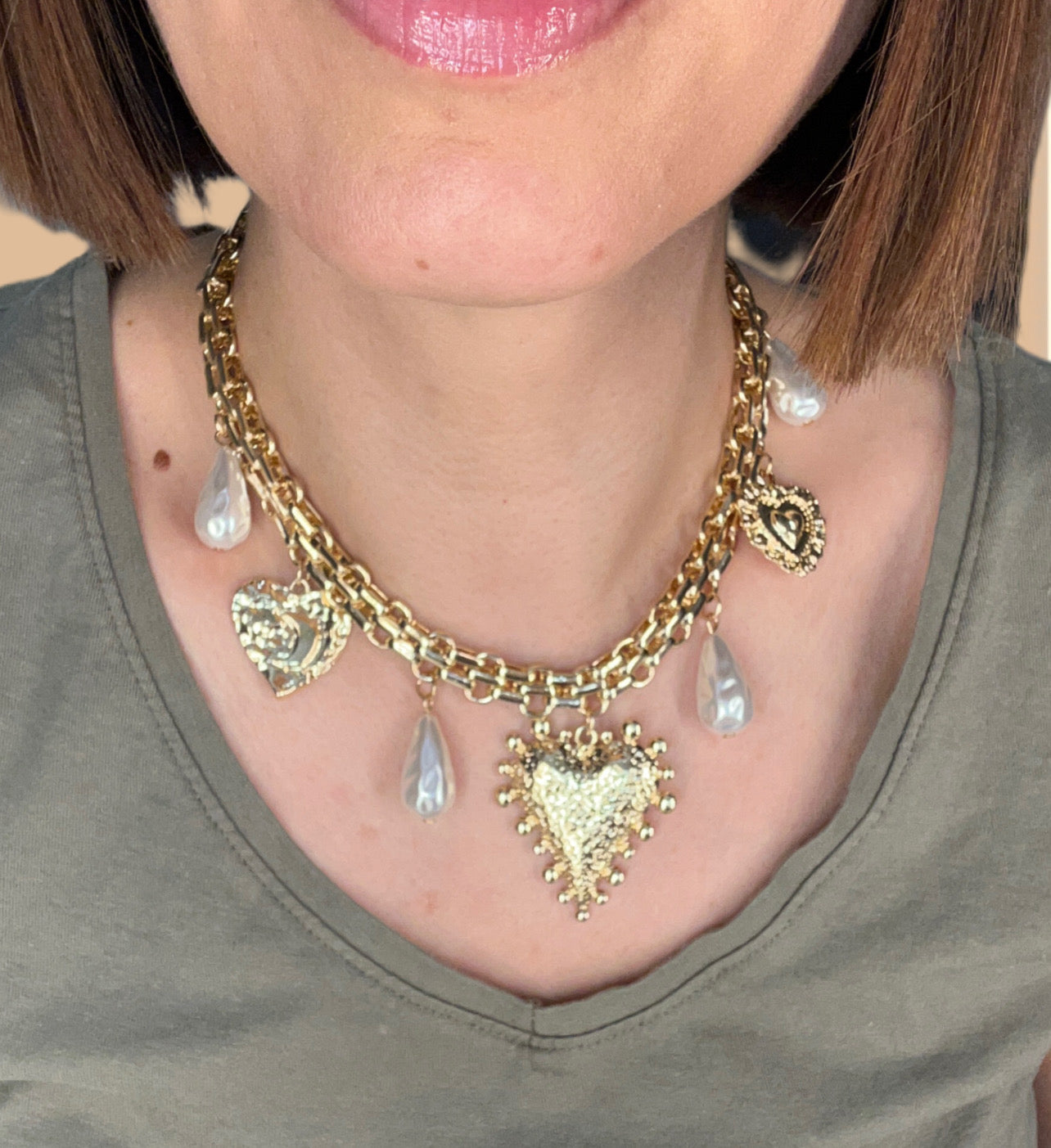✨ Collier Double Cœur Élégance